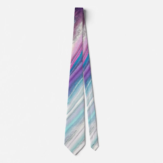 blue raspberry abstract tie (Front)