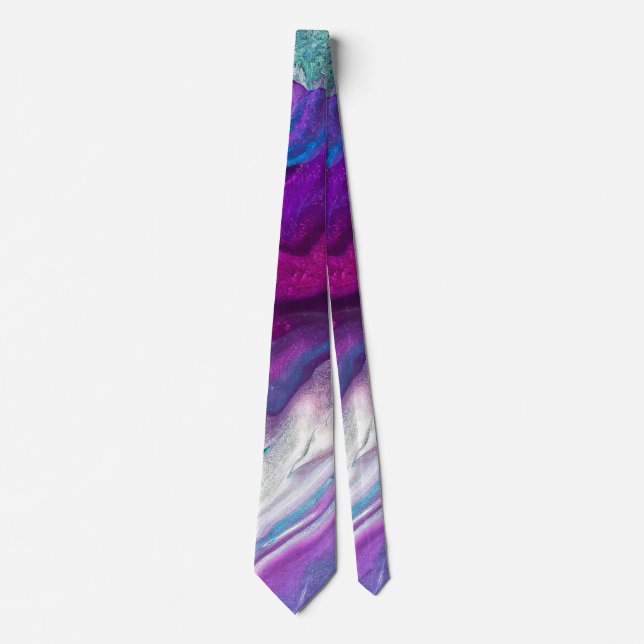 blue raspberry abstract tie (Front)