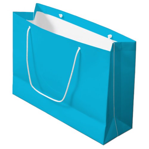 Blue raspberry solid color  large gift bag