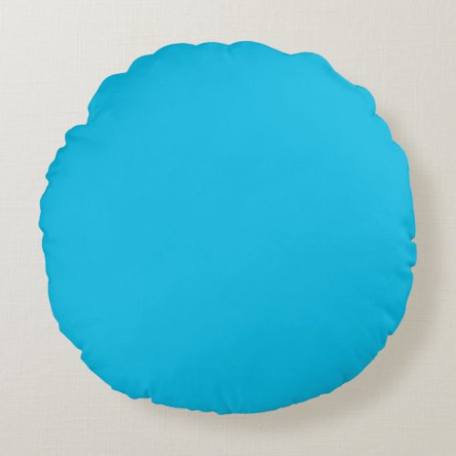 Blue raspberry solid color  round pillow