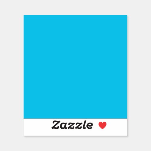 Blue raspberry solid color  sticker