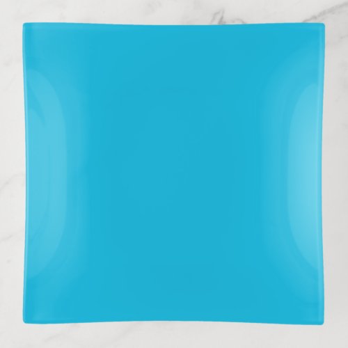 Blue raspberry solid color  trinket tray