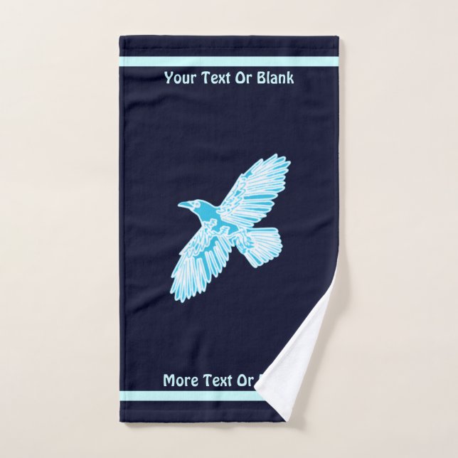 Blue Raven Bath Towel Set (Hand Towel)