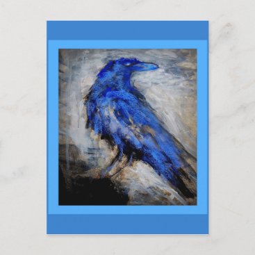 Blue Raven by Sharles Postcard