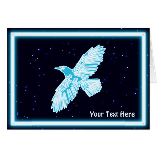Blue Raven On Stars (Front Horizontal)