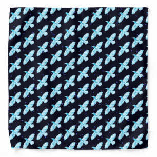 Blue Raven On Stars Bandana
