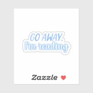 Blue Reading Sticker