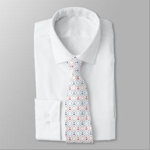 Blue, Red anchors, Marine Neck Tie