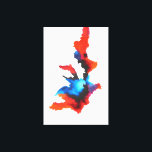 Blue Red Black White Modern Abstract Painting Canvas Print<br><div class="desc">Blue Red Black White Modern Abstract Expressionist Acrlylic Painting Canvas Print.</div>