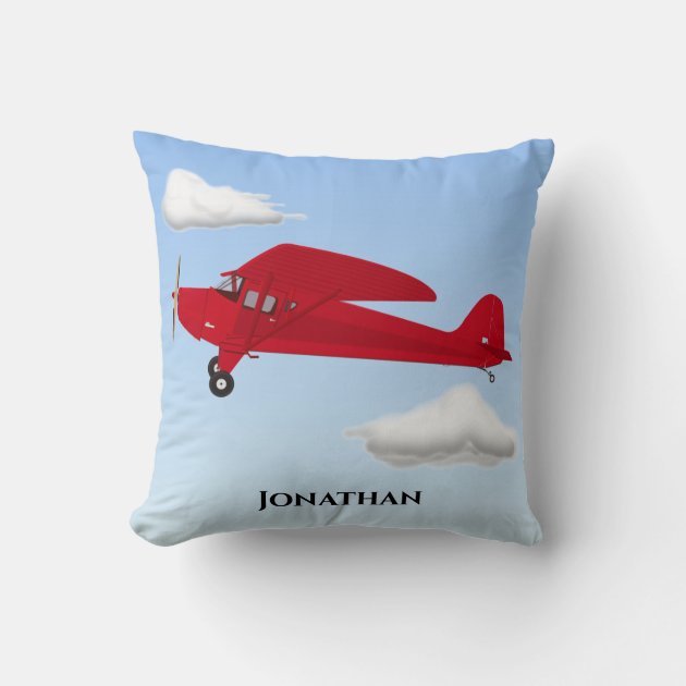 Vintage 2025 airplane pillow