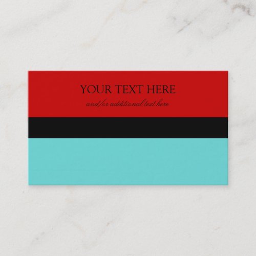 Blue &amp; Red Business Card
