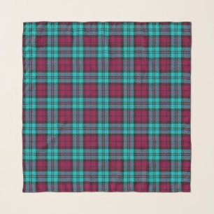 Blue Red Campbell Tartan Blackwatch Plaid Scarf