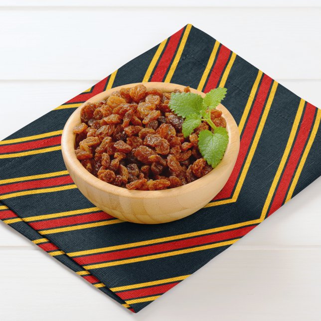 Blue Red Chevron Stripes Cutting Board Cloth Placemat (table placemat)