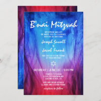 Blue Red Fire Ice | Star of David B'nai Mitzvah