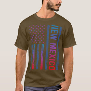 Blue Red Flag New Mexico T-Shirt