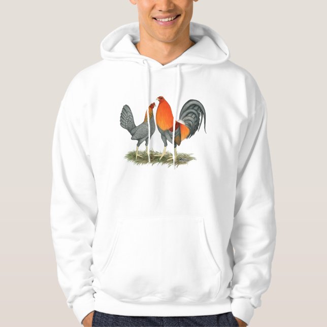 Blue Red Gamefowl Hoodie (Front)