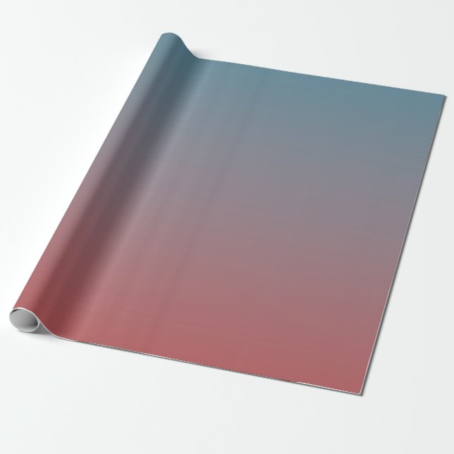 Blue-Red Gradient Wrapping Paper (Unrolled)