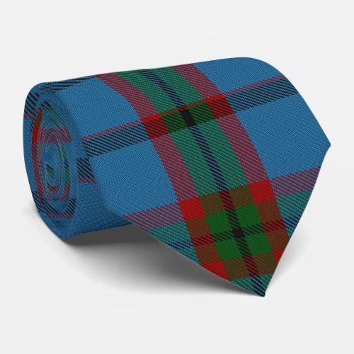 Blue Red Green Giant Tartan Plaid Flannel Neck Tie