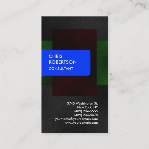 Blue Red Green Gray Attractive Business Card