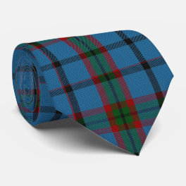 Blue Red Green Large Tartan Plaid Flannel Neck Tie