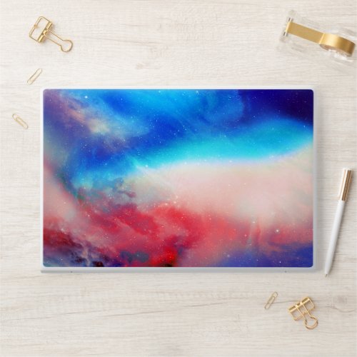 Blue_Red Holographic Sky HP Laptop Skin