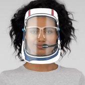Blue Red Modern Personalized Astronaut Helmet Face Shield (Insitu)
