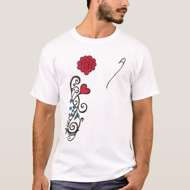 blue/red Monterey Strat tee (Front)