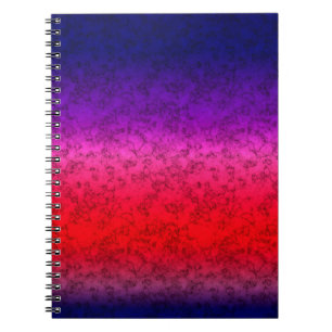 Blue-red Ombre Notebook