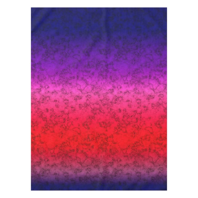 Blue-red Ombre Tablecloth (Front)