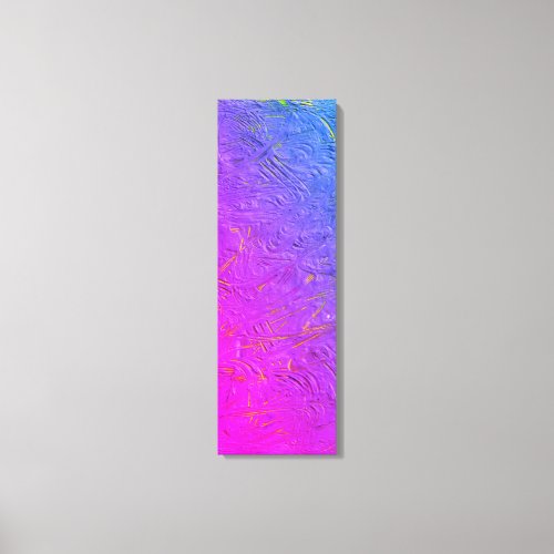 Blue Red Pink Purple Yellow Green Trendy Abstract Canvas Print
