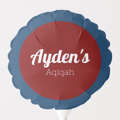 Blue Red Solid Color Plain Aqiqah Baby Shower Balloon