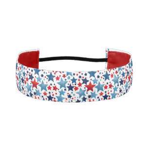 Blue & Red Stars Patriotic Headband