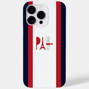 Blue red stripes colour   Iphone 14 pro max case