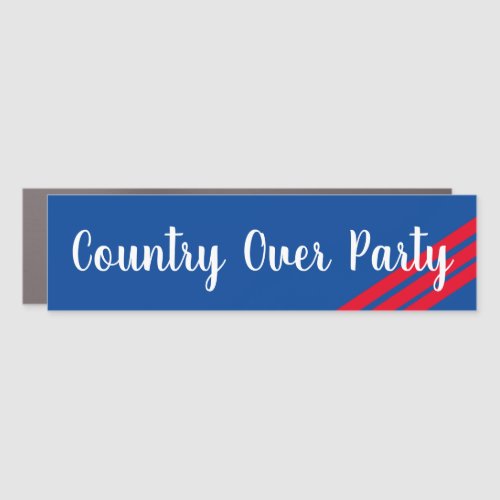 Blue Red Stripes Country Over Party 2020 Elections Car Magnet