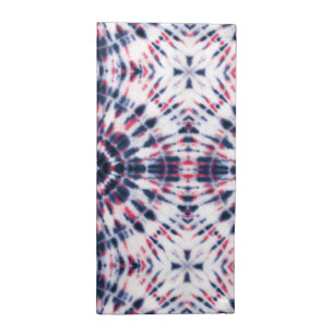 Blue & Red Tie Dye Pattern Cloth Napkin