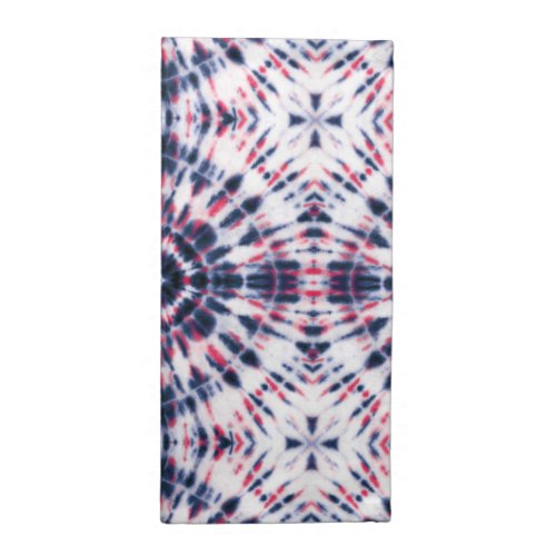 Blue  Red Tie Dye Pattern Cloth Napkin