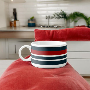 Blue Red uniform Stripes Bowl
