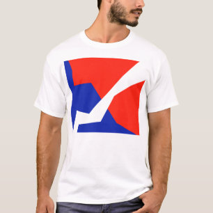 Blue Red White Flag Colours T-Shirt