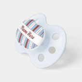 Blue, Red, & White Stripes Pacifier (Front Right)