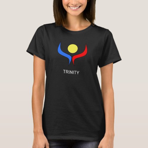 Blue Red Yellow Abstract Art Shapes T_Shirt