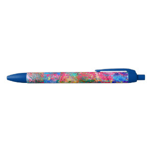 Blue Red Yellow Green Pink Teal Splash Abstraction Pen