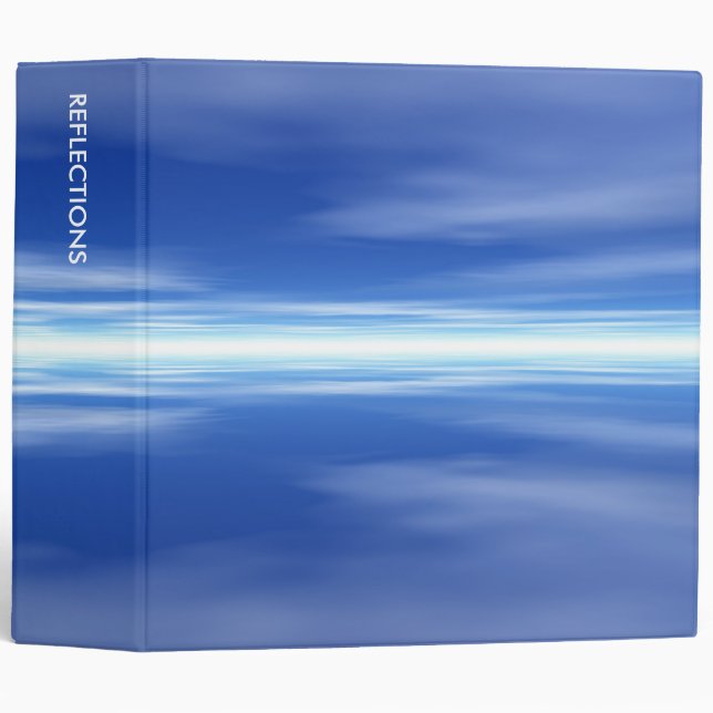 Blue Reflections (2in) 3 Ring Binder (Front/Spine)