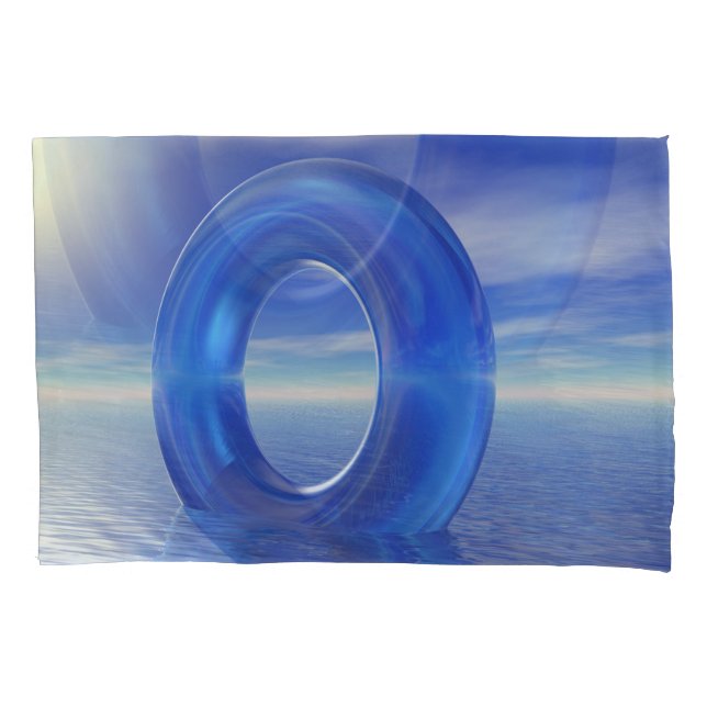 Blue Reflections Pillow Case (Front-Left)