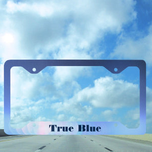 Blue Refraction Customizable Customizable License Plate Frame