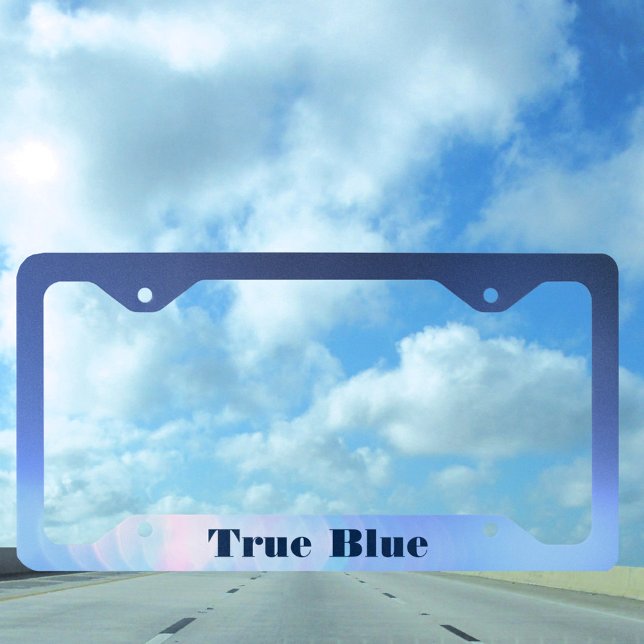 Blue Refraction Customizable Customizable License Plate Frame (Creator Uploaded)