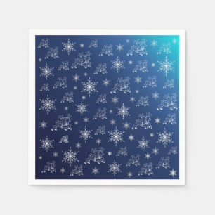 blue,reindeer, star, stars, snowflake, christmas napkins