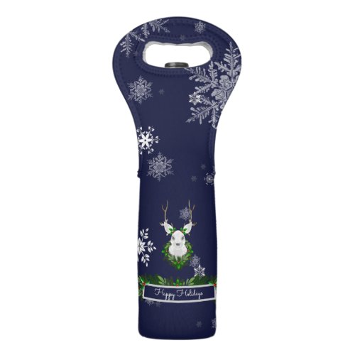 Blue Reindeer Wine Tote