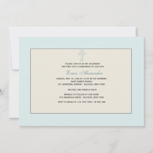 Blue Religious Invitation