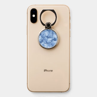 Blue Reptile Camouflage Phone Ring Stand