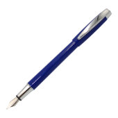 Blue Resin Graduation Schmidt Fountain Pen (Front)